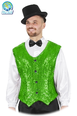GILET PAILLETTES VERDE